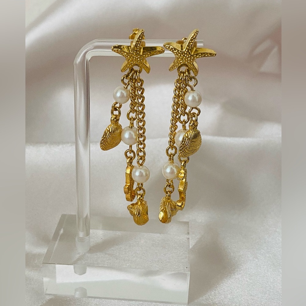 Cute Beach Theme Dangle Earrings